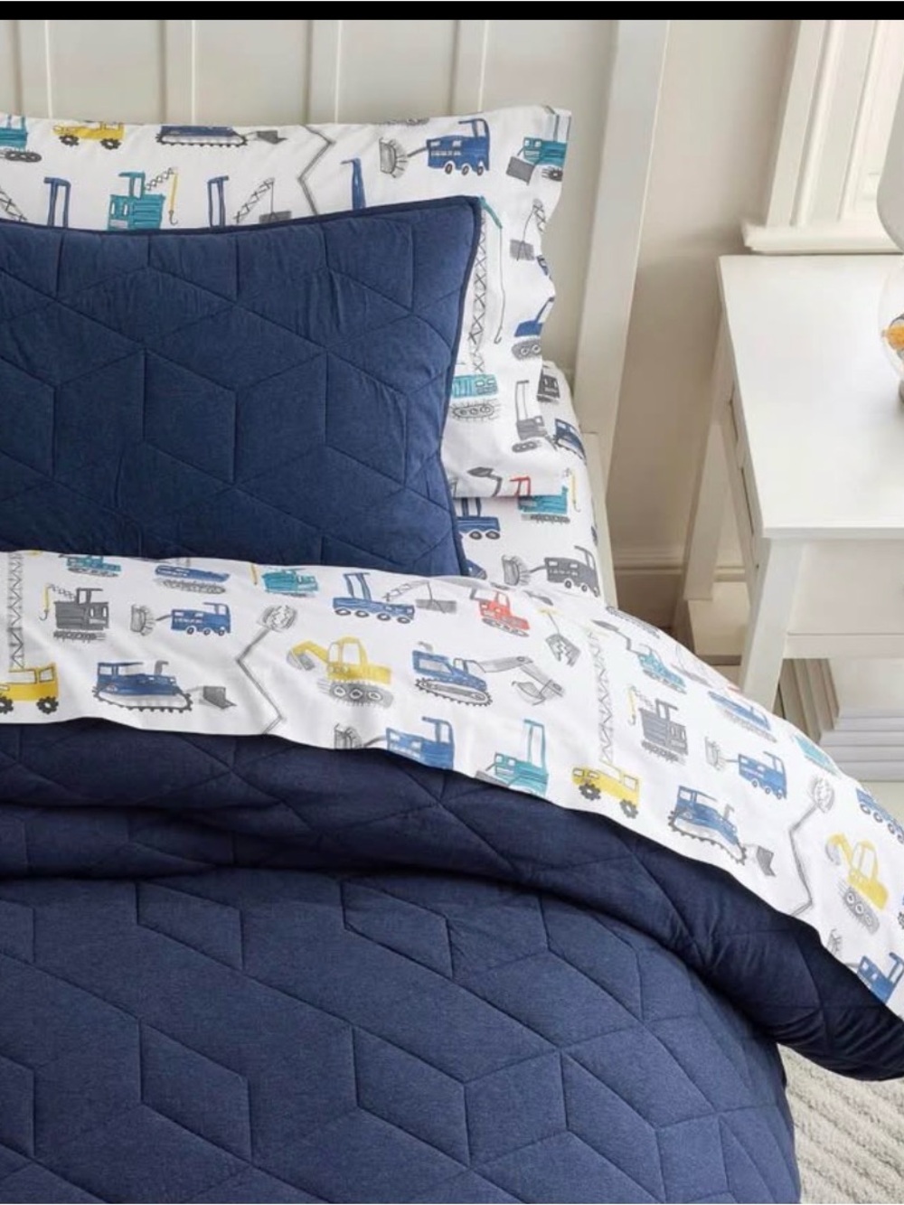 Pottery Barn kids jersey quit twin bedspread